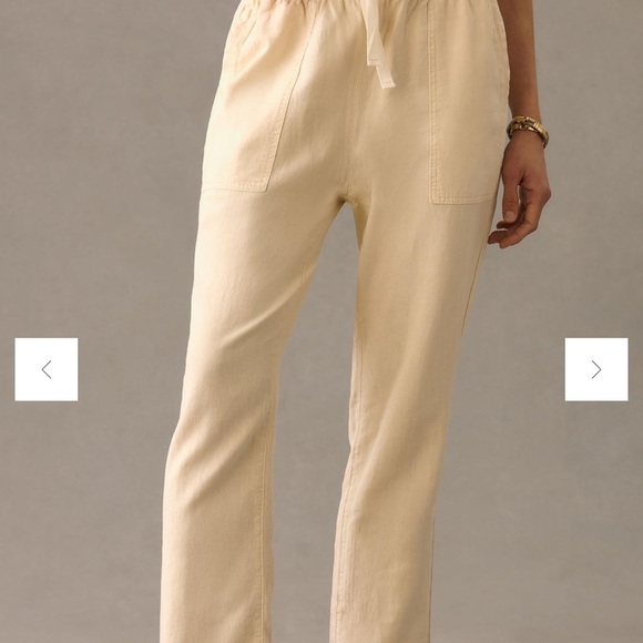 Pilcro Linen Drawstring Pants Large - Picture 1 of 14